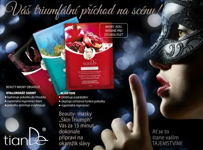 TianDe Pleťová beauty-maska s granátovým jablkom, recenzia, vlozky, kozmetika, online office, moje tiande