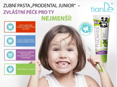 TianDe Gélová zubná pasta ProDental Junior, tiande altai, tiande kozmetika, bylinne vlozky, pravda o tiande, tiande skusenosti