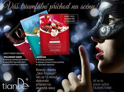 TianDe Pleťová beauty-maska Vínna terapia, vlozky, kozmetika, online office, moje tiande, katalogy