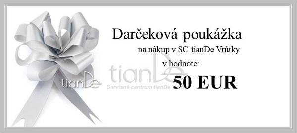 Darčeková poukážka 50 od 50,00€ - darčekový, poukaz, darčekové, tiande kozmetika, bylinne vlozky, pravda o tiande | TianDe